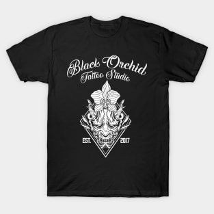 Black orchid mask T-Shirt